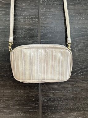 Vintage Beige Eel Skin Bag